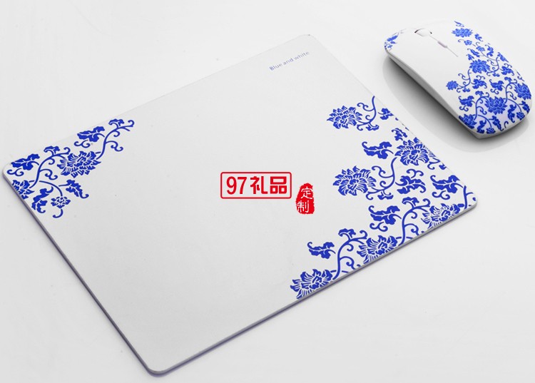 南孚電訊定制logo  無(wú)線(xiàn)鼠標(biāo)鼠標(biāo)墊商務(wù)兩件套