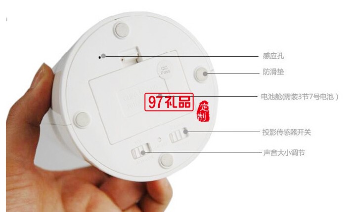 TCL定制 聲控背光語音報(bào)時投影鐘