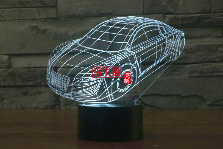 汽車(chē)3D燈 LED小夜燈 可定制LOGO定制產(chǎn)品造型
