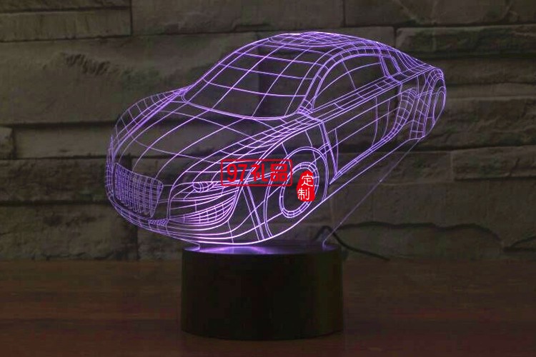 汽車(chē)3D燈 LED小夜燈 可定制LOGO定制產(chǎn)品造型