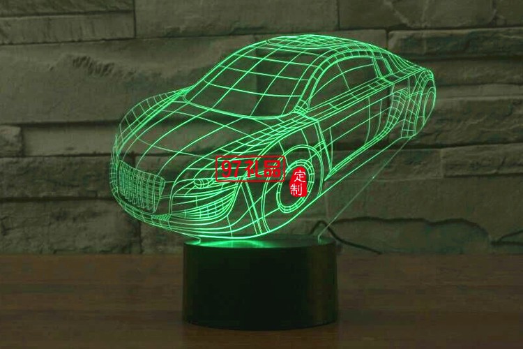 汽車(chē)3D燈 LED小夜燈 可定制LOGO定制產(chǎn)品造型