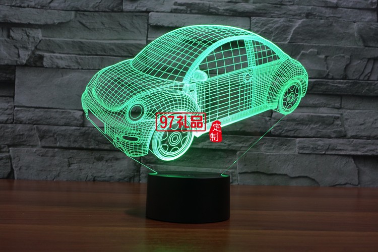 汽車(chē)3D燈 LED小夜燈 可定制LOGO定制產(chǎn)品造型