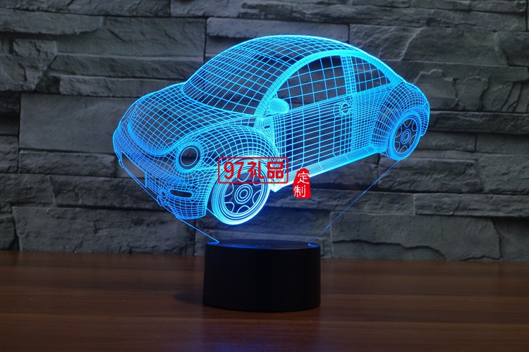 汽車(chē)3D燈 LED小夜燈 可定制LOGO定制產(chǎn)品造型