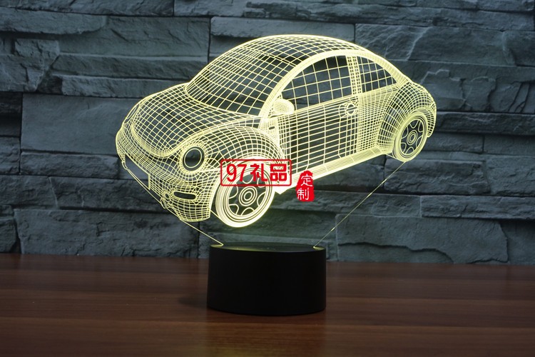 汽車(chē)3D燈 LED小夜燈 可定制LOGO定制產(chǎn)品造型