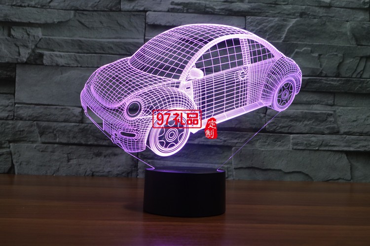 汽車(chē)3D燈 LED小夜燈 可定制LOGO定制產(chǎn)品造型