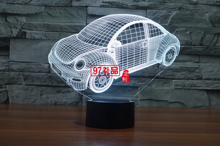 汽車(chē)3D燈 LED小夜燈 可定制LOGO定制產(chǎn)品造型