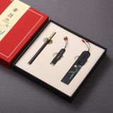 高檔創(chuàng)意黑檀木制復(fù)古典中國風手工流蘇書簽商務(wù)禮品