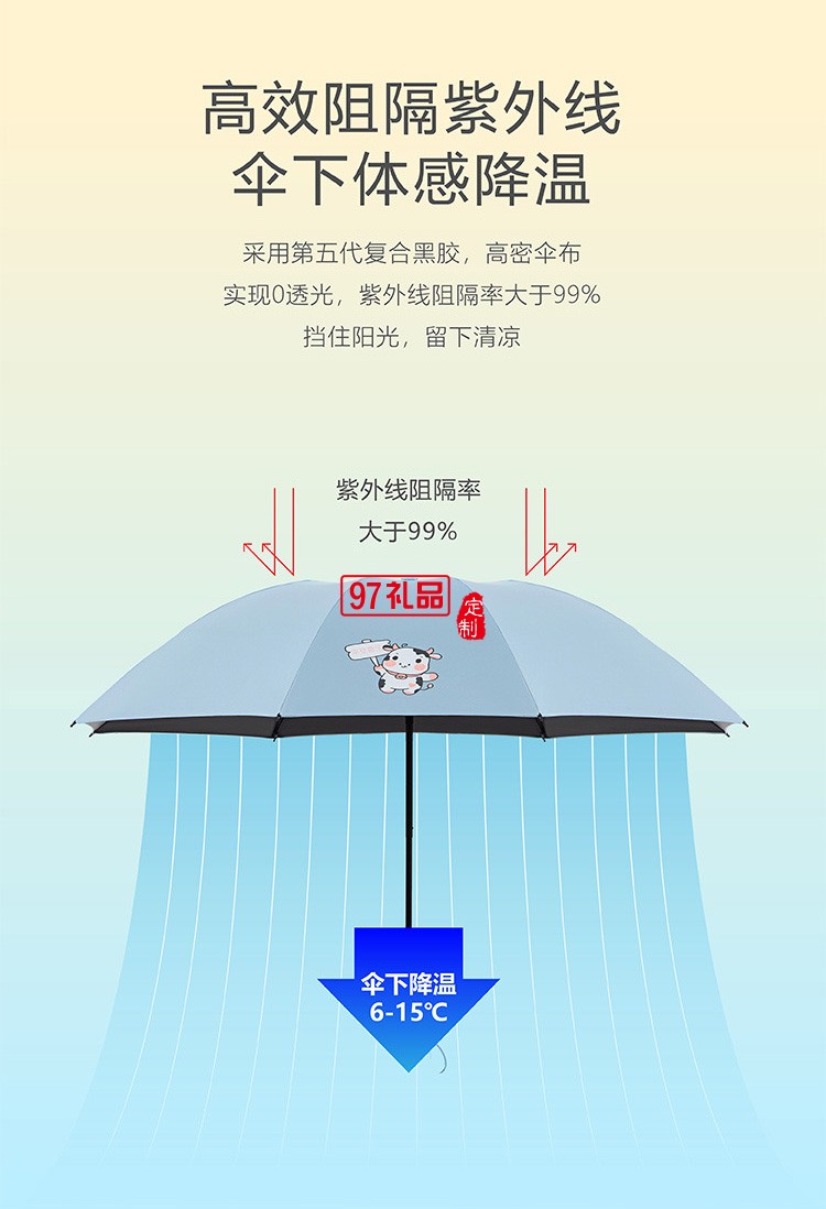 可愛便攜防曬防紫外線遮陽(yáng)女士晴雨兩用傘