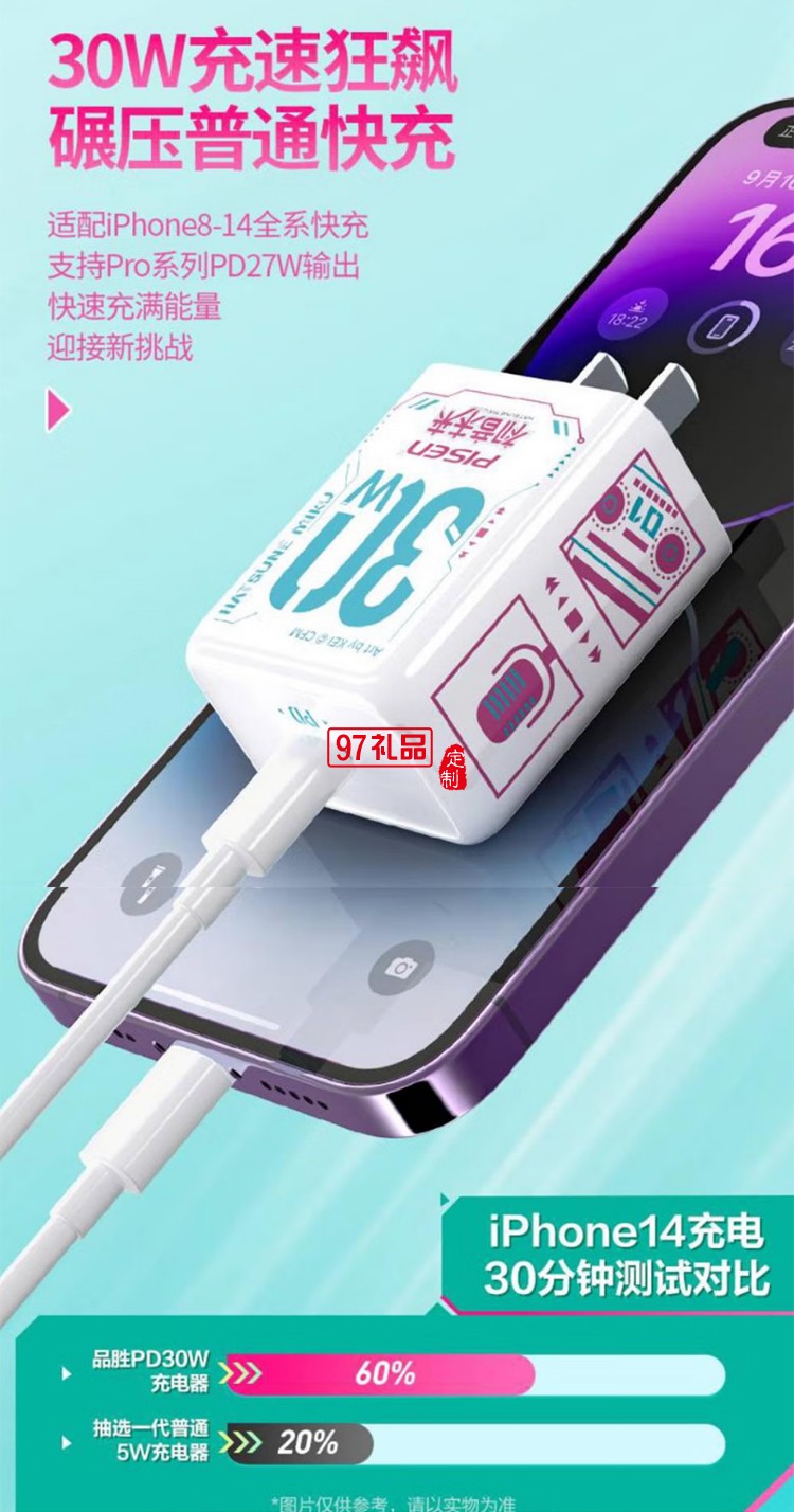 PD30W快充充電器(初音未來) 初音未來聯(lián)名30W快充迷你小 巧