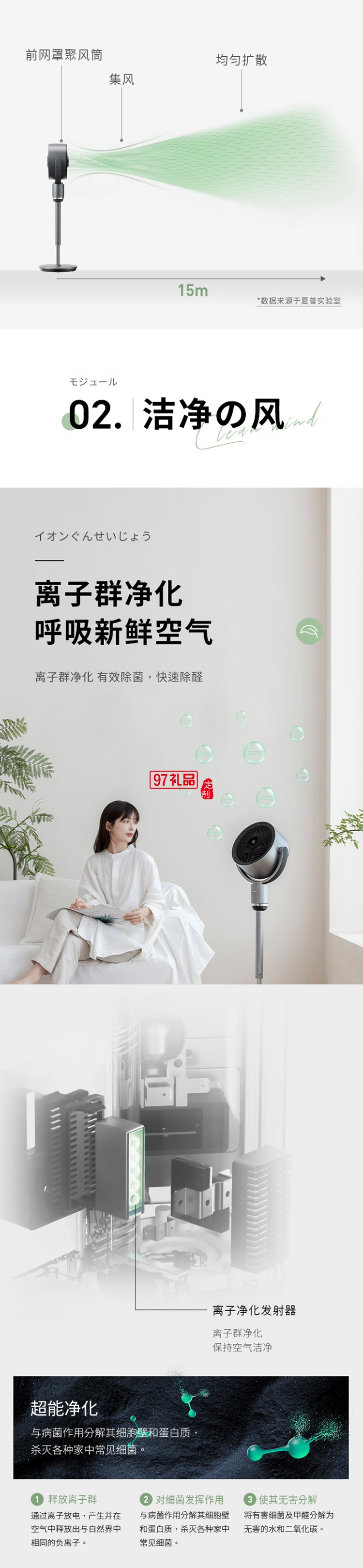 夏普空氣循環(huán)扇電風(fēng)扇輕音落地扇家用新款智能語(yǔ)音負(fù)離子濾網(wǎng)凈化電扇